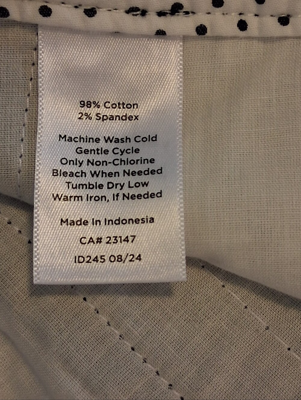 Talbots Perfect Crop Pant Navy Blue Stretch Chino Plus Sz 16W - Picture 9 of 12